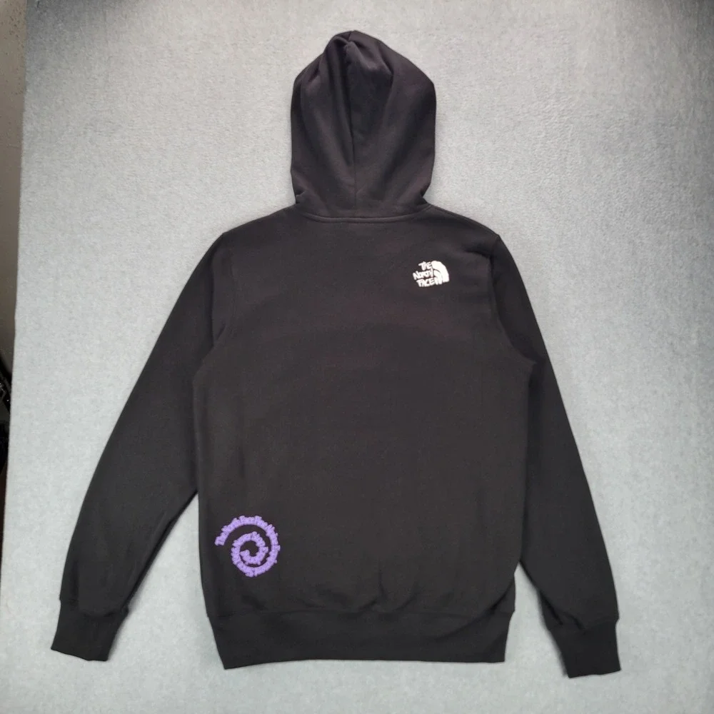 The North Face Mens Outdoor Hoodie Black Graphic Climb Sweatshirt NF0A86WS S NWT